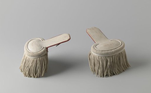 Pair of epaulettes of dragoon soldiers, ca. 1850