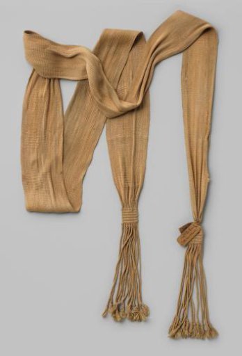 Sash of orange silk worn by J.W. Kerkhoven, in 1830/32 Lieutenant Colonel