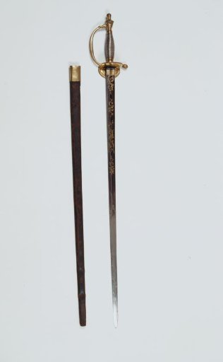 Sword with scabbard by J.M. Voet