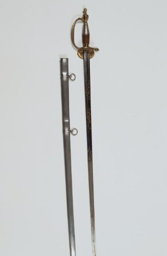 Officer's sword with scabbard of general model, 1820-1855