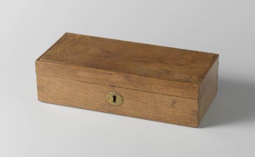 Small chest made from the wood of the gunboat of Jan van Speijk