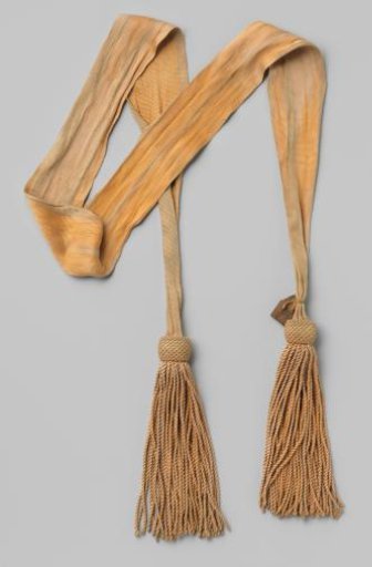 Sash worn by Van Pabst Rutgers, in 1830-32 Major Commandant of the 1st Battalion, 2nd Division of the North Holland Civic Guard
