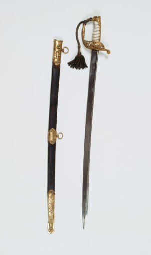 Officer's naval saber M 1843 with scabbard