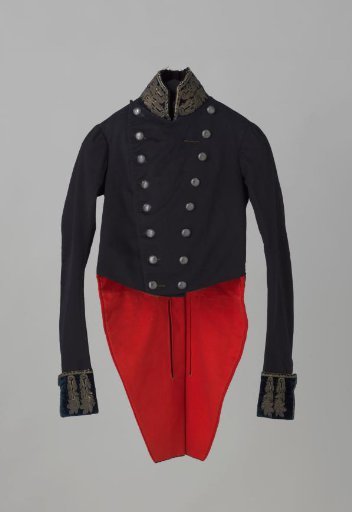 Wearing coat of H. Pek