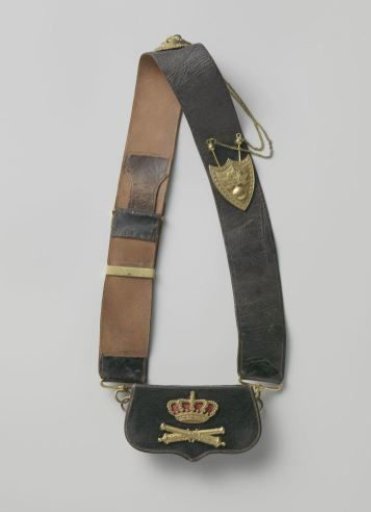 Cartridge Pouch on a Shoulder Strap Worn by the Count of Limburg Stirum, Captain of Field Artillery