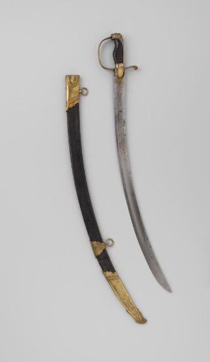 Saber with scabbard