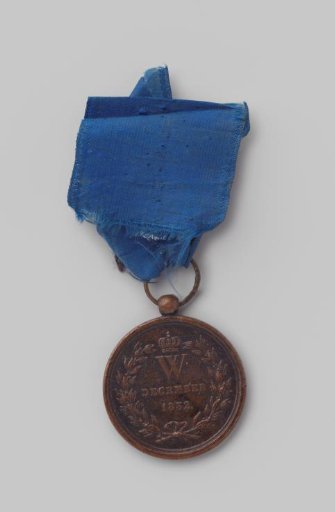 Citadel Medal 1832 with blue ribbon