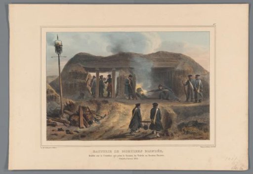 Firing of a mortar, 1832