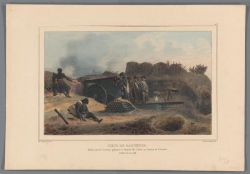 Artillery in action, 1832