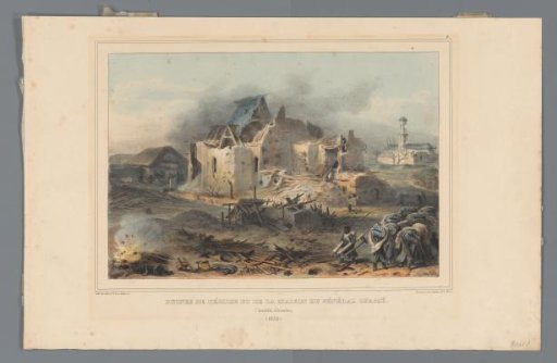 Ruins of the church and the house of General Chassé, 1832