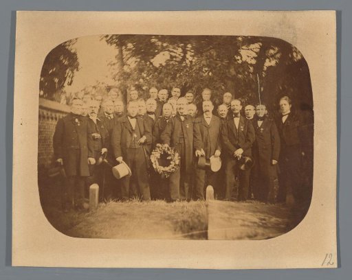 Tribute of the Volunteer Hunters to Edmond Willem van Dam at his grave