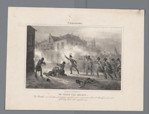 Prince of Orange Leading the Troops at Ravels, 1831