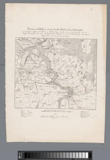 Map of Antwerp and the Citadel, 1832