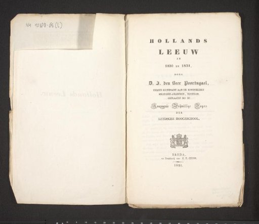 The Dutch Lion in 1830 and 1831