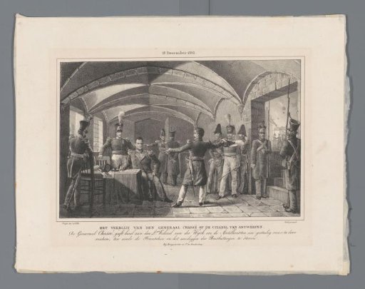 The Stay of General Chassé at the Citadel of Antwerp / (18 December 1832.)