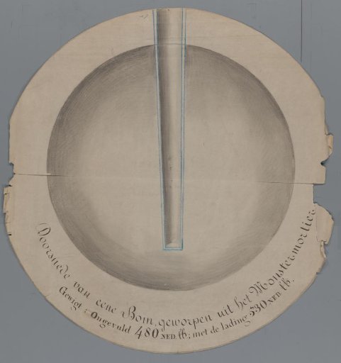 Cross-Section of a Bomb Fired from the Monster Mortar