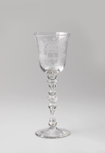 Chalice glass with the coat of arms of Goes