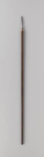 Lance Tip with Copper Ring Mounted on a Wooden Staff, Captured on Lombok in 1894