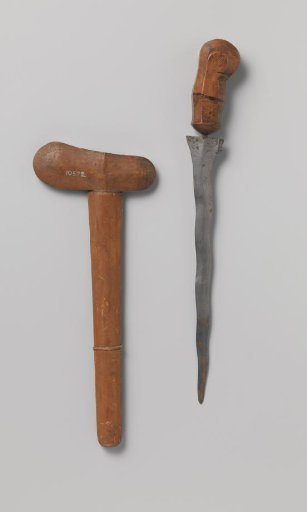 Kris with scabbard captured on Lombok in 1894