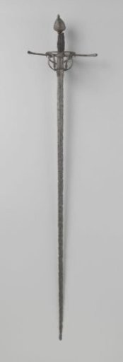 Rapier with Iron Basket and Knob and Broad Parrying Bar