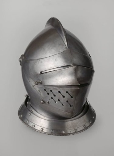 Cavalry helmet belonging to the armor, presumably worn by the knight Pankraz von Freyberg