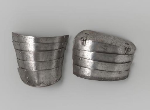 Pair of greaves belonging to the armor, probably worn by the knight Pankraz von Freyberg