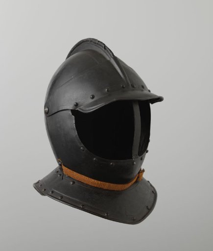 Burgundian storm hat with nose guard