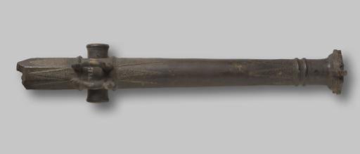 Bronze cannon on a pivot or standard