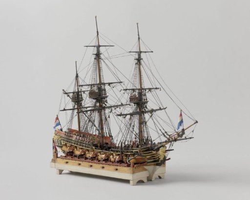 Model of a 24-Gun Frigate in Ship Camels