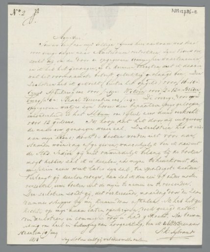 Letter from S. K. Sybrandi to J. Scheltema 18 June 1813