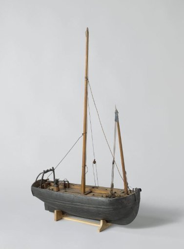 Model of a French Lugger