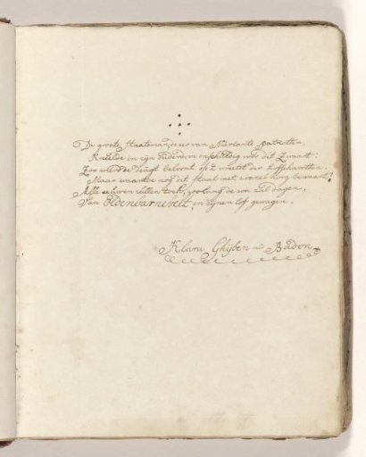 Poem on the sword with which Johan van Oldenbarnevelt was beheaded in 1619