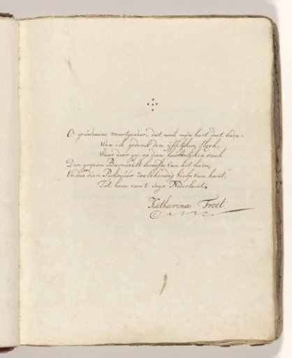 Poem on the sword with which Johan van Oldenbarnevelt was beheaded in 1619