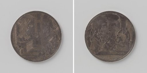 Medal with The Last Supper and the Washing of the Feet by Jesus