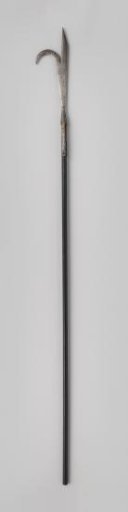 A pike with a sickle-shaped hook