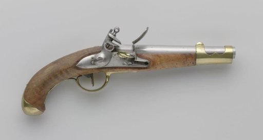 Flintlock battery lock army pistol model M 1815