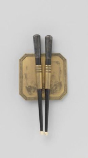 Stock plate of gilded copper