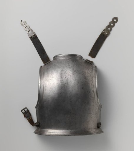 Backplate of a harquebusier's armor for a young man