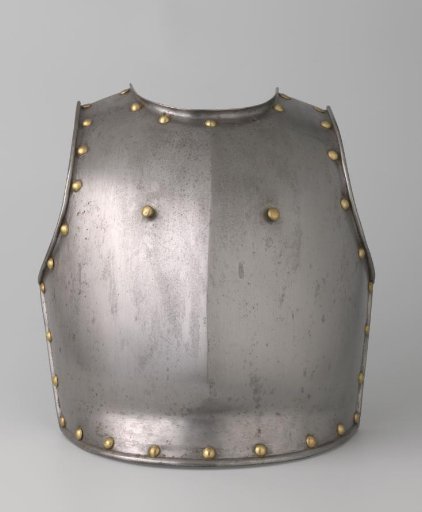 Breastplate of a cuirass for a cuirassier