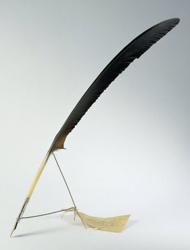 Pen with which the deeds of the laying of the cornerstone of the Oranjesluizen and the opening of the Port of IJmuiden were signed