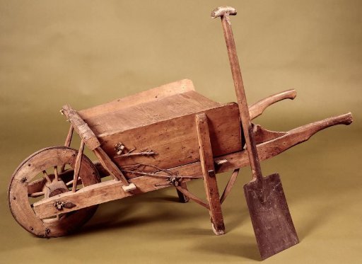 Wheelbarrow with which work was begun on the North Sea Canal