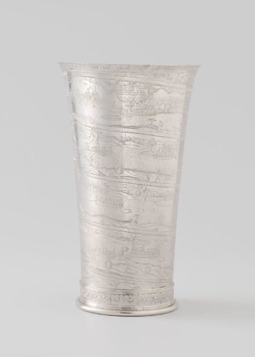 Beaker, with Dirk Scheij’s Journey from Cologne to Rees along the Rhine River