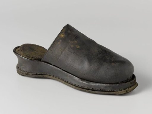 Left Shoe, Size 35, with Three Embossed Lines Over the Instep, Nicely Profiled Heel and Naturally Contoured Insole