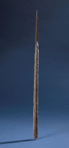 Hand spear, fragment consisting of blade and part of shaft