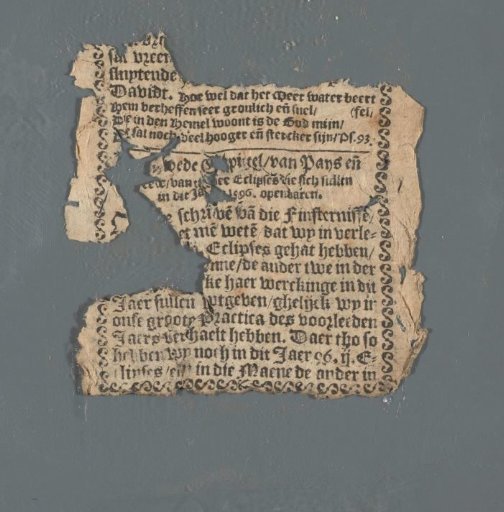 Page from a Deventer Almanac for the Leap Year 1596