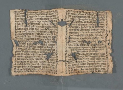 Page from a Deventer Almanac for the Leap Year 1596
