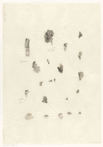 Fragments of prints with secular and ecclesiastical costumes