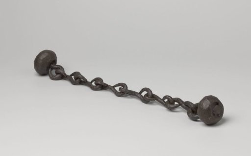 Chain of six links with flat ball and hook