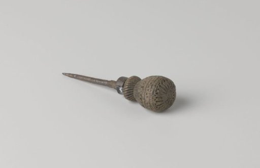 Elm with carved and decorated handle