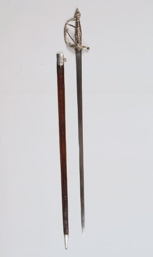 Sword with scabbard commemorating the capture of St. Lucie by Lieutenant W. O. Bloys van Treslong